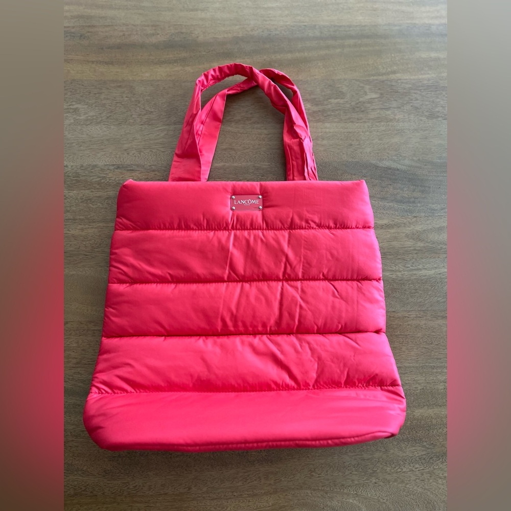 Lancôme Puffer Quilted Tote Bag New